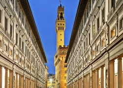 Włochy, Florencja, Muzeum Galeria Uffizi, Pałac Palazzo Vecchio