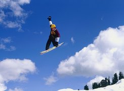 Snowbording,śnieg, zima