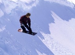 Snowbording,deska ,śnieg, zima