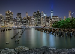 Stany Zjednoczone, Nowy Jork, Dolny, Manhattan, Miasto nocą