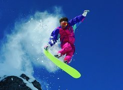 Snowbording,deska ,śnieg