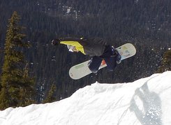 Snowbording,deska ,śnieg,snowboardzista