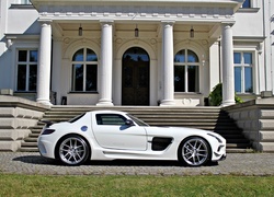 Mercedes, Tuning, SLS63 AMG, SGA Aerodynamics, Biały