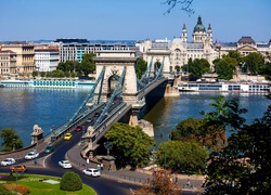 Rzeka, Most, Panorama Miasta, Budapeszt, Węgry