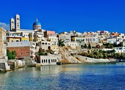 Grecja, Syros, Miasto, Morze