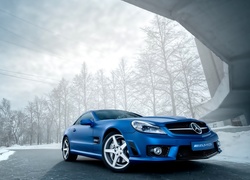 Niebieski, Mercedes, Benz, AMG