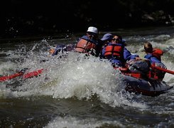 Rafting,spływ, rzeka, wiosła