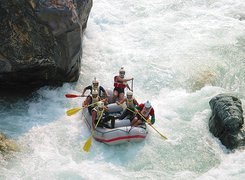 Rafting,spływ, rzeka, wiosła , ponton