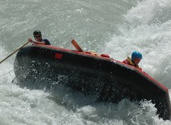 Rafting,spływ, rzeka, wiosła , ponton