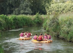 Rafting,spływ, rzeka, wiosła , pontony