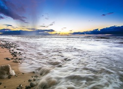 Ocean, Plaża, Kamienie