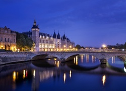 Paryż, Francja, Most, Rzeka