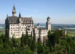 Zamek, Neuschwenstein, Bawaria, Niemcy