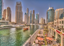 Zjednoczone Emiraty Arabskie, Dubaj, Miasto, Drapacze Chmur, Rzeka