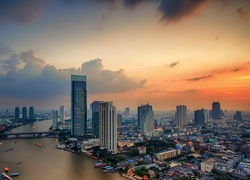 Tajlandia, Bangkok, Miasto, Rzeka