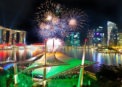 Marina Bay, Singapur, Fajerwerki