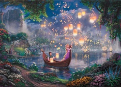 Thomas Kinkade, Zaplątani, Disney, malarstwo