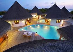 Domki, Hotelowe, Basen, Malediwy