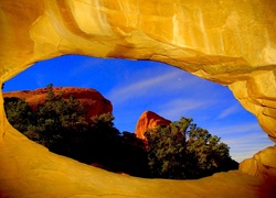 Kanion, Park, Narodowy, Utah, Jaskinia