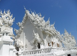 Świątynia Wat Rong Khun, Biała Świątynia, Miasto Chiang Rai, Tajlandia