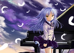 Angel Beats, anime, pianino, Kana Hanazawa