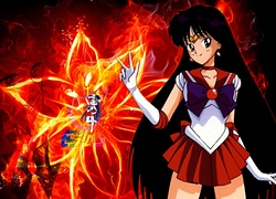 Sailor Mars, Czarodziejka z Marsa, Rei Hino, ogień, kwiat