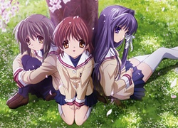 Clannad, Nagisa Furukawa, Ryou Fujibayashi, Kyou Fujibayashi