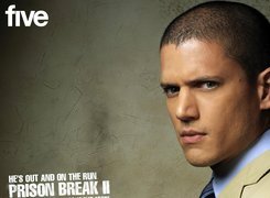 Wentworth Miller, niebieska koszula