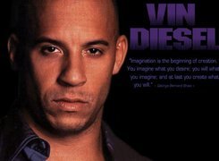 Vin Diesel,ciemne oczy