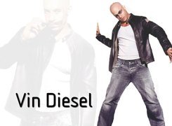 Vin Diesel,czarna kurtka, okulary