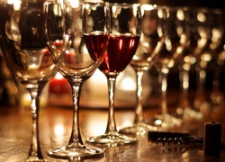Kieliszki, Wino, Czerwone