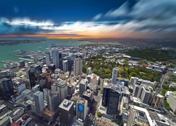 Auckland, Nowa Zelandia, Z lotu ptaka