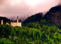 Zamek, Neuschwanstein, Bawaria, Niemcy