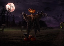 Halloween, Księżyc, Strach, Zamek