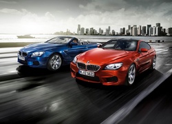 Bmw, M6, Droga, Morze, Budynki