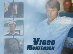 Viggo Mortensen,koszula w krate