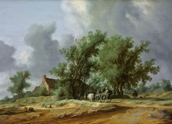 Salomon, van Ruysdael, Na Wsi, Obraz