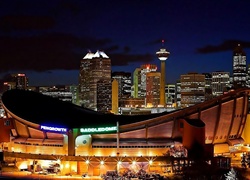 Drapacze Chmur, Stadion, Calgary, Nocą
