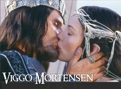 Viggo Mortensen, korona, pocałunek