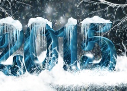 Nowy Rok, 2015, Śnieg, Sople