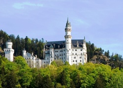 Zamek, Neuschwanstein, Bawaria, Niemcy