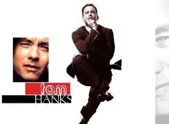 Tom Hanks,czarny garnitur