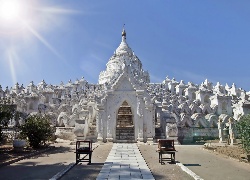 Świątynia, Buddyjska, Pagoda Hsinbyume, Min Kun, Birma, Mjanma
