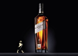 Butelka, Whisky, Johnnie, Walker, Platinum, Label