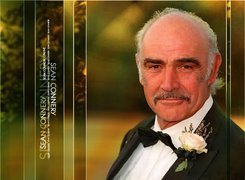 Sean Connery,czarny garnitur