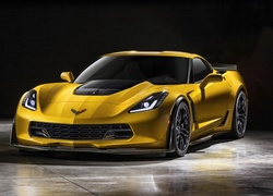Żółty, Chevrolet, Corvette z06