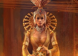 Kobieta, Orientalna, Księżniczka, Moda, Styl, Biżuteria