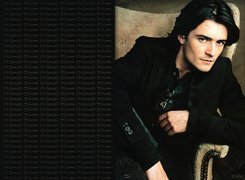 Orlando Bloom, czarny strój