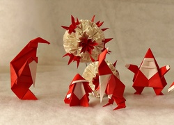 Origami, Świąteczna, Dekoracja