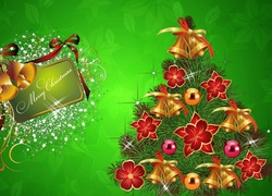 Świąteczne, Życzenia, Choinka, Boże Narodzenie